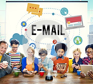 E-mail Global Communications Connection Internet Online Concept