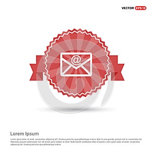 e-mail icon - Red Ribbon banner photo