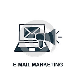 E-Mail Marketing icon. Monochrome simple Digital Marketing icon for templates, web design and infographics