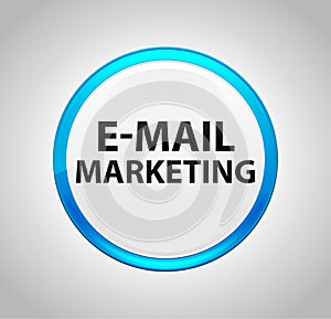 E-mail Marketing Round Blue Push Button