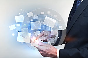 E-mail networking concept