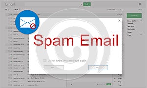 E-mail Popup Warning Window Concept