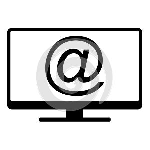 E-mail symbol and screen