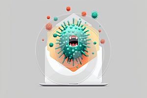 e-mail virus, concept art