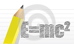 E=mc2 illustration design