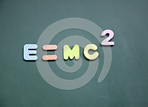 E=mc2 sign photo