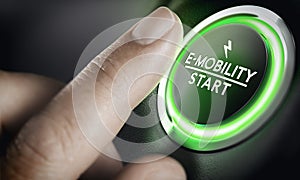 E-Mobility, Green Car Start Button