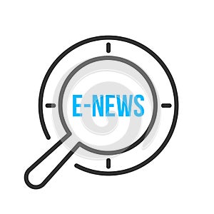 E-News Word Magnifying Glass