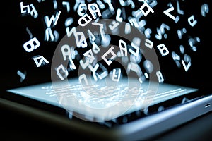 AI-Generated Text on Screen