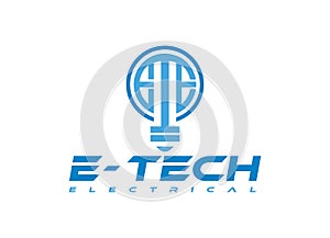 E-Tech Electrical ETE LETTER LOGO photo
