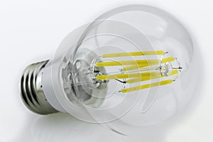 E27 6W warm white LED-bulb with six 1W luminous sticks photo