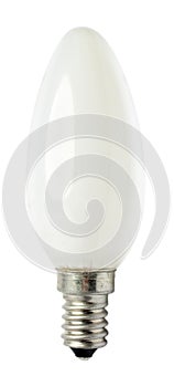 E14 light bulb isolated on white background