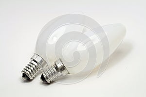 E14 light bulb isolated on white background