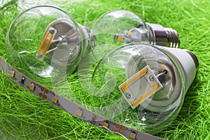 E27 led bulb and strip with very various large chips