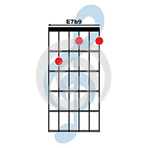 E7b9 guitar chord icon