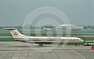 EAA East African Airways Vickers VC-10 at london Heathrow in April 1972