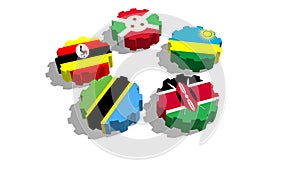 Eac members national flags