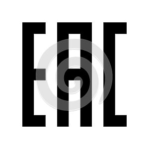 EAC sign vector illustration. EAC mark symbol.