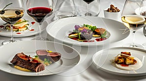 Each dish is paired with a carefully selected wine enhancing the flavors and complementing the gourmet meal