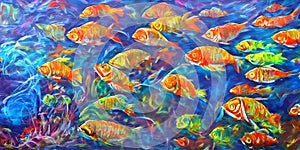 Fishscape: Immersive Digital Fish Paintings for Nature Lovers photo
