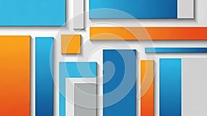 Each shape casts a subtle shadow adding a three dimensional effect