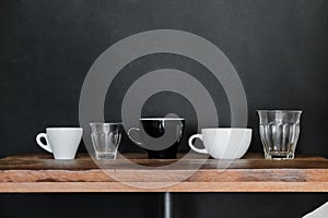 Each style cups for coffee and different size
