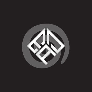 EAD letter logo design on black background. EAD creative initials letter logo concept. EAD letter design
