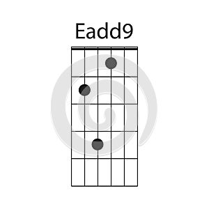 Eadd9 guitar chord icon