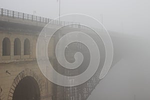 Eads Bridge in the Fog photo