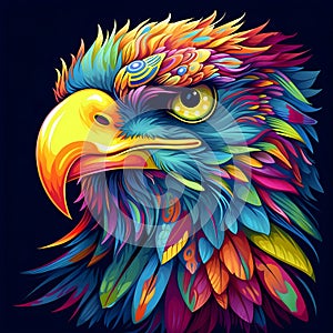 The eagel graphic vector