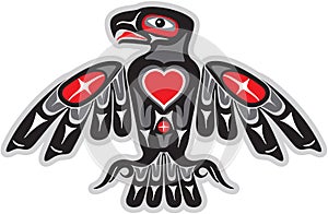 Eagle in American Native Art Style