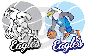 Eagle basketball mascot photo