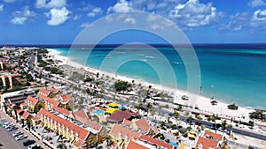 Eagle Beach At Noord In Oranjestad Aruba. photo