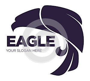 Eagle bird or fantasy logo template for security or innovation company.