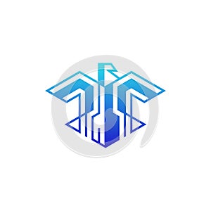 Eagle Bird Geometric Modern Logo