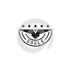 Eagle bird icon logo design vector illustration template