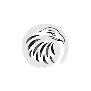 Eagle bird icon logo design vector illustration template