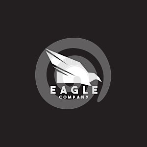 Eagle bird icon logo design vector illustration template