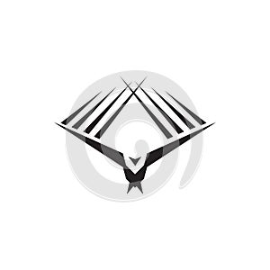 Eagle bird icon logo design vector template