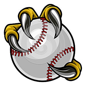 Eagle Bird Monster Claw Holding Baseball Ball