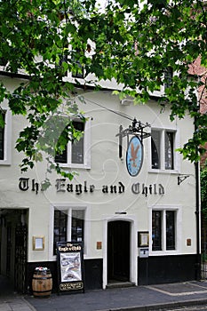 The Eagle and Child pub, famous as the meeting place of JRR Tolkien and his friends