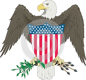 Eagle Crest Vector Illustration