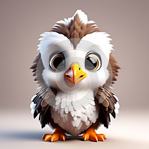 Eagle Elegance: Highly Detailed 3D Rendering