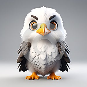 Eagle Elegance: Highly Detailed 3D Rendering