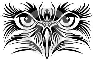 Eagle eyes tattoo photo