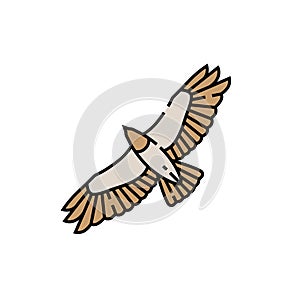 Eagle flight line icon