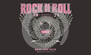 Eagle fly vector artwork design for t-shirt and others.