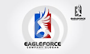 Eagle Force Vector Vector Logo Illustration.