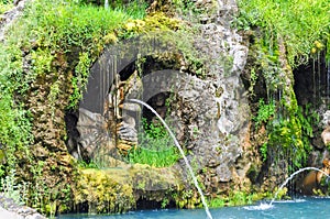 Eagle fountain in Vatican gardens