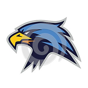 Eagle Furious Mascot Logo Vector Template Icon photo